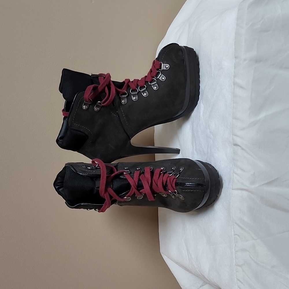 Xhilaration Heeled Suede Booties
